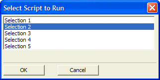 Picklist Dialog